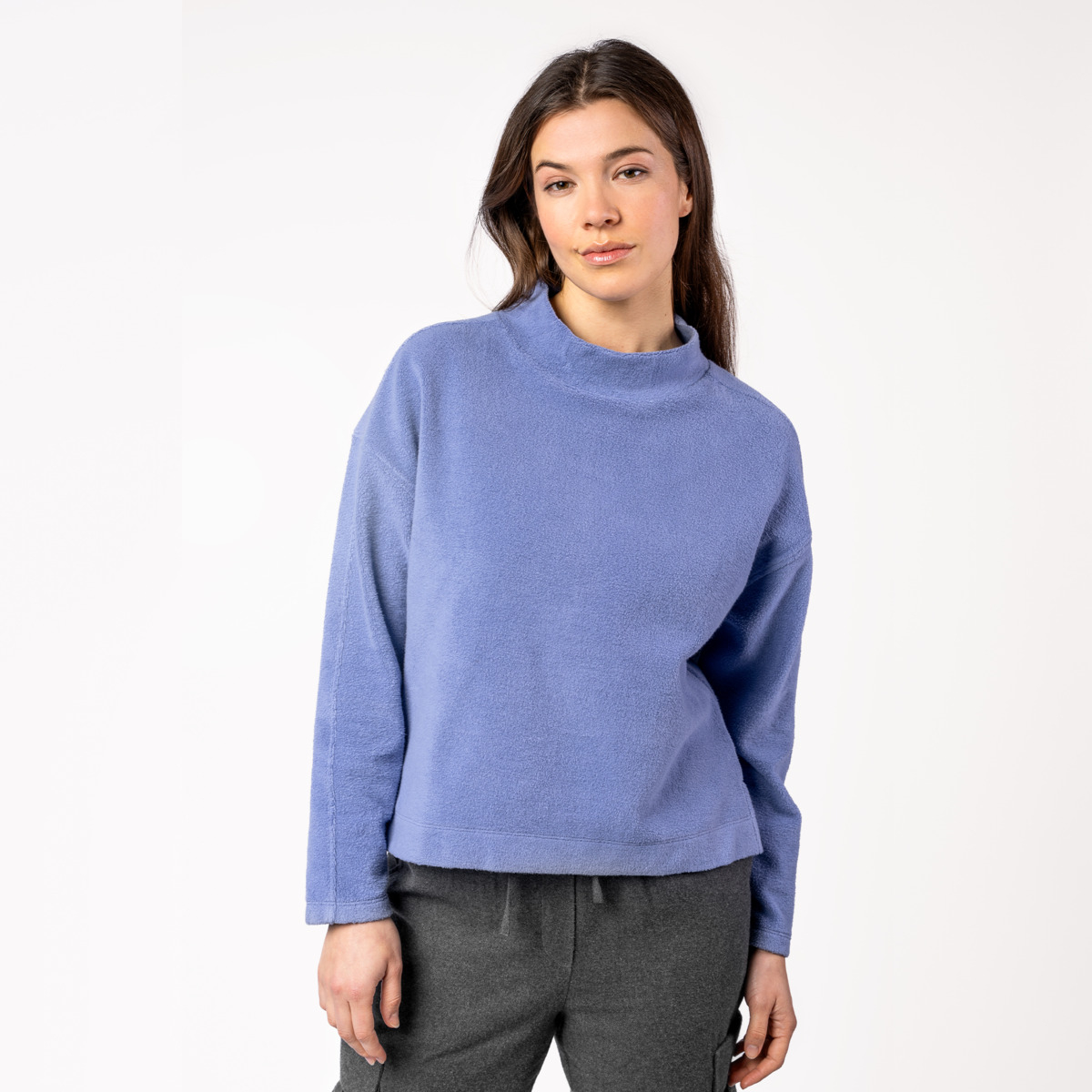 Ženski flis pulover Usiris 100% eko bombaž VIJOLA Ženski flis pulover Usiris 100% eko bombaž VIJOLA