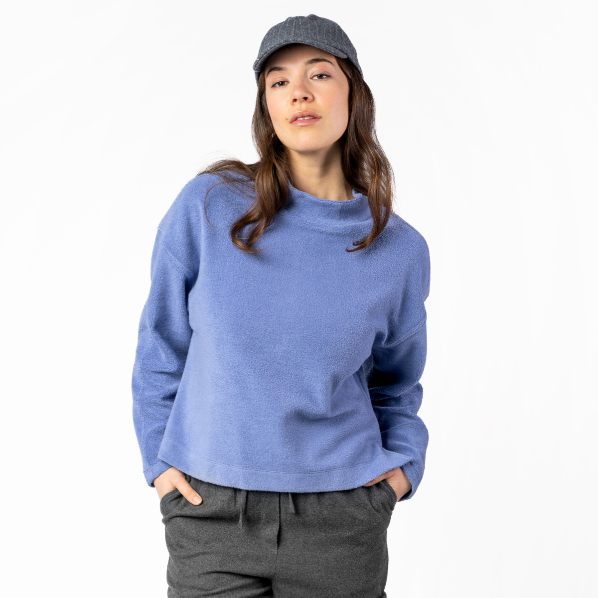 Ženski flis pulover Usiris 100% eko bombaž VIJOLA Ženski flis pulover Usiris 100% eko bombaž VIJOLA