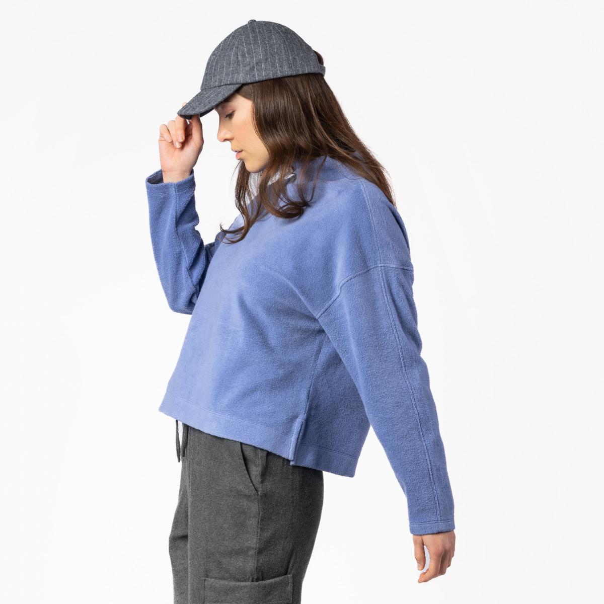 Ženski flis pulover Usiris 100% eko bombaž VIJOLA Ženski flis pulover Usiris 100% eko bombaž VIJOLA