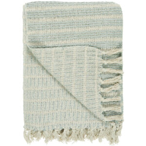 Deka 100% bombaž sv.modra črte 130x160