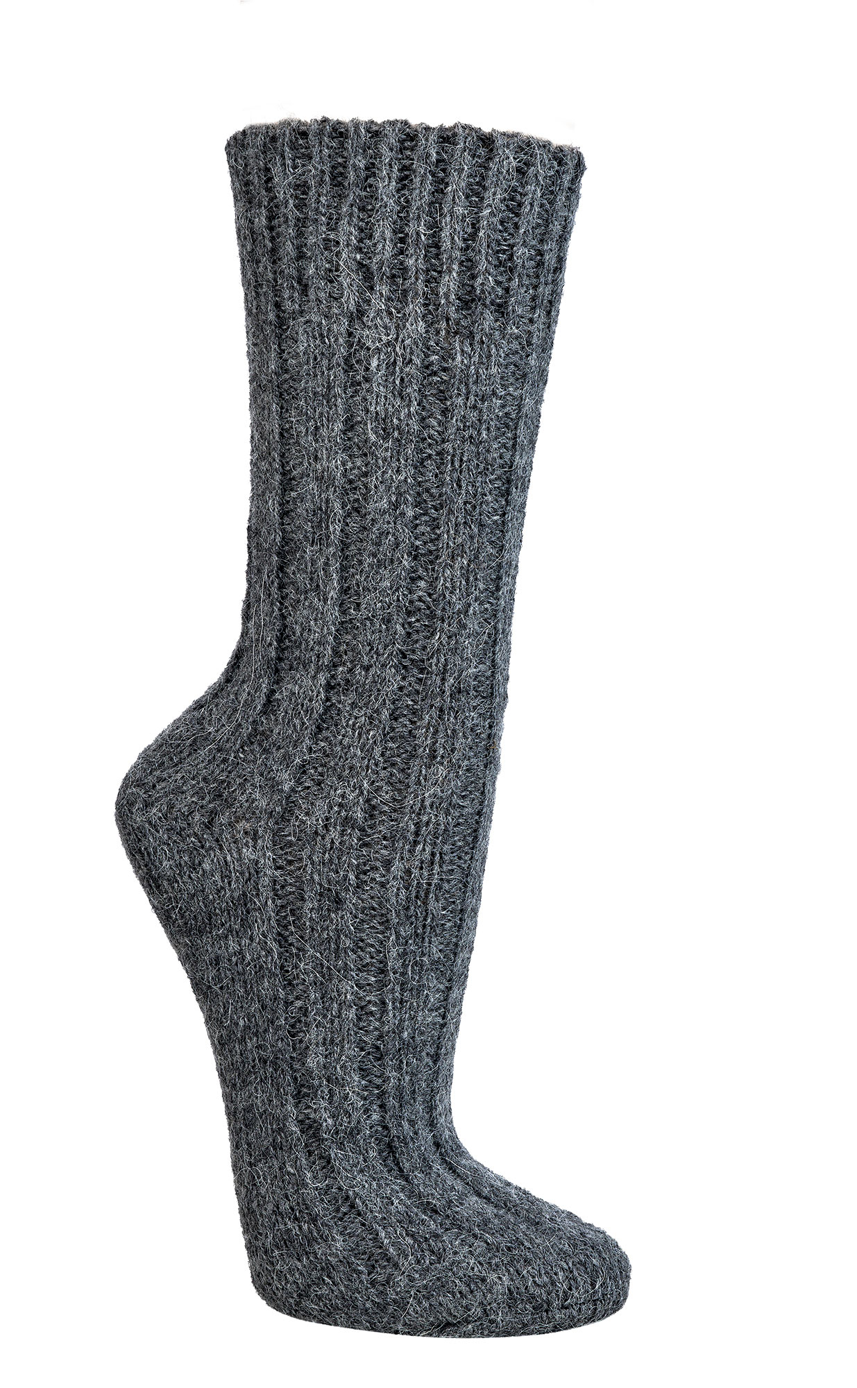 Eko nogavice z alpaka volno debelejše- temno sive Eko nogavice z alpaka volno debelejše- temno sive