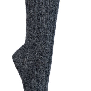 Eko nogavice z alpaka volno debelejše- temno sive