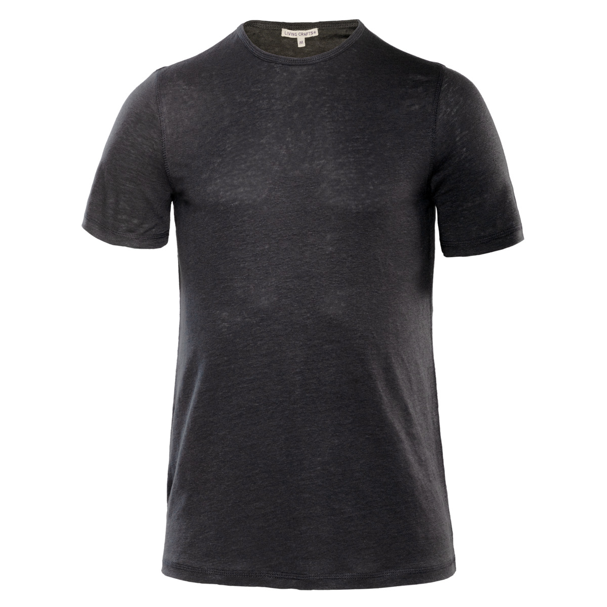 Moška majica KR iz 100% lana ČRNA S,M,L Moška majica KR iz 100% lana ČRNA S,M,L