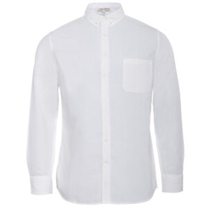 Moška srajca DR iz 55% lana in 45% eko bombaža bela 48,50,52