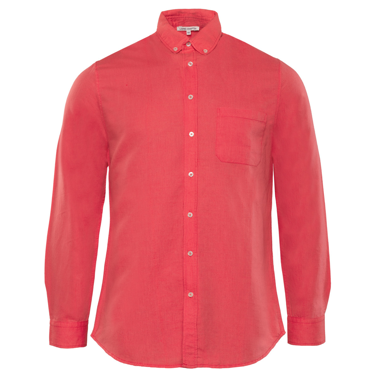 Moška srajca DR iz 55% lana in 45% eko bombaža roza rdeča 46,48,50 Moška srajca DR iz 55% lana in 45% eko bombaža roza rdeča 46,48,50