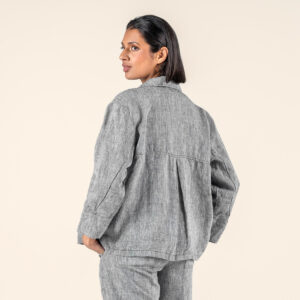 Ženska jakna ONYX 100% lan SIVA Ženska jakna ONYX 100% lan SIVA