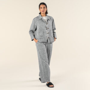 Ženska jakna ONYX 100% lan SIVA Ženska jakna ONYX 100% lan SIVA