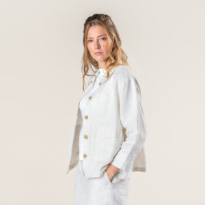 Ženska jakna ONYX 100% lan NATUR Ženska jakna ONYX 100% lan NATUR