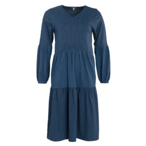 Ženska obleka 52% ekološki bombaž, viskoza bambus MODRA S,M Ženska obleka 52% ekološki bombaž, viskoza bambus MODRA S,M