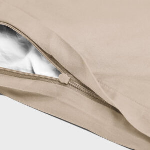 Posteljnina ekološki bombaž saten WARM TAUPE več dimenzij