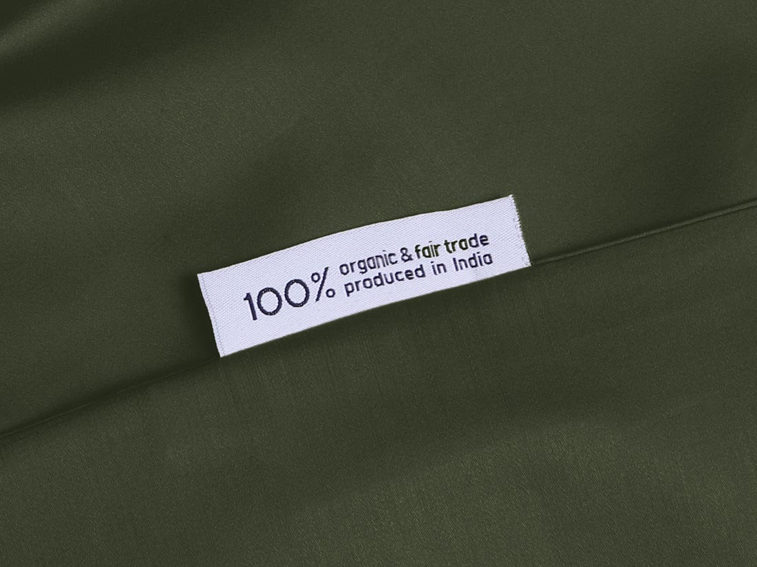 Posteljnina ekološki bombaž saten DARK OLIVE več dimenzij Posteljnina ekološki bombaž saten DARK OLIVE več dimenzij