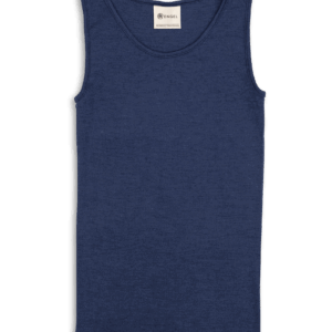 Ženska spodnja majica, modra - volna, svila Ženska spodnja majica, modra - volna, svila