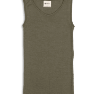 Ženska spodnja majica, zelena - volna, svila Ženska spodnja majica, zelena - volna, svila