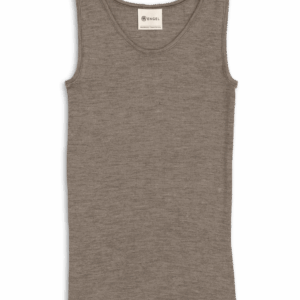 Ženska spodnja majica, rjava - volna, svila Ženska spodnja majica, rjava - volna, svila