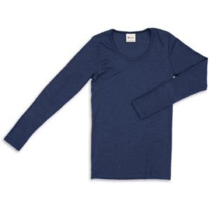 Ženska majica DR, modra - volna, svila Ženska majica DR, modra - volna, svila