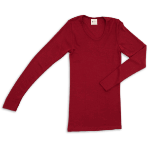 Ženska majica DR, rdeča - volna, svila Ženska majica DR, rdeča - volna, svila