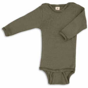 Otroški body DR olive - volna, svila od 50-104 Otroški body DR olive - volna, svila od 50-104