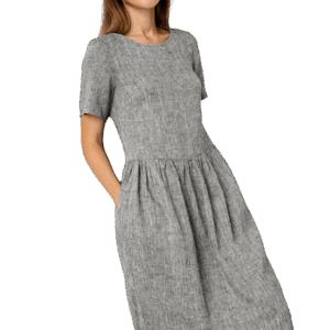 Obleka ženska 1228 100% lan, več barv in velikosti Obleka ženska 1228 100% lan, več barv in velikosti