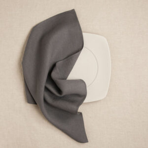 Prtiček lan temno siv 42x42 Prtiček lan temno siv 42x42