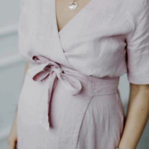 Obleka na preklop KR 1282, 100% lan 