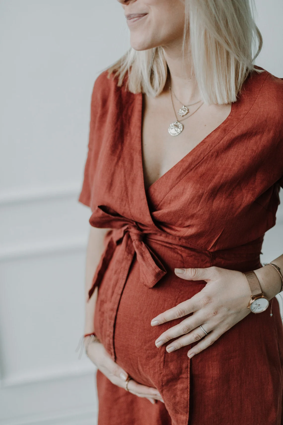 Obleka na preklop KR 1282, 100% lan Obleka na preklop KR 1282, 100% lan