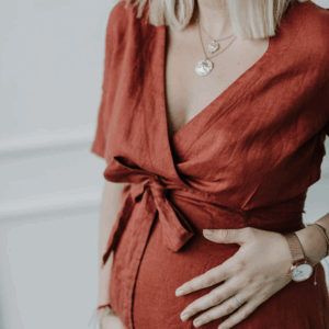 Obleka na preklop KR 1282, 100% lan Obleka na preklop KR 1282, 100% lan