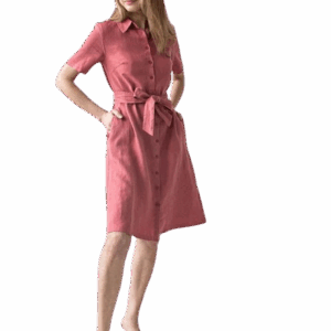 Obleka 1270, 100% lan, water melon S,L Obleka 1270, 100% lan, water melon S,L