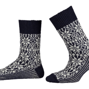 Nogavice iz 100% volne temno modre Nogavice iz 100% volne temno modre