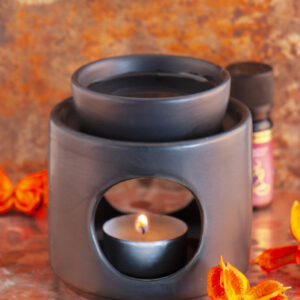 Aroma gorilnik keramičen Črn