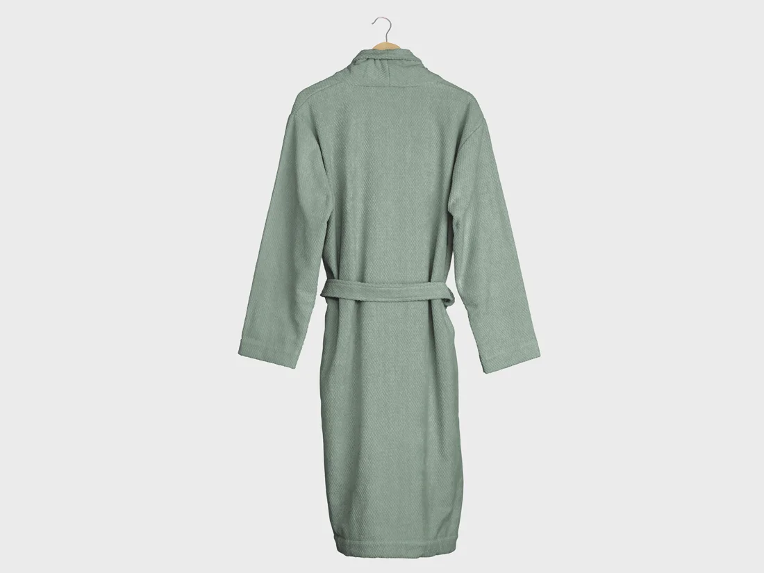 Kopalni plašč ekološki bombaž dots SEA GREEN Kopalni plašč ekološki bombaž dots SEA GREEN