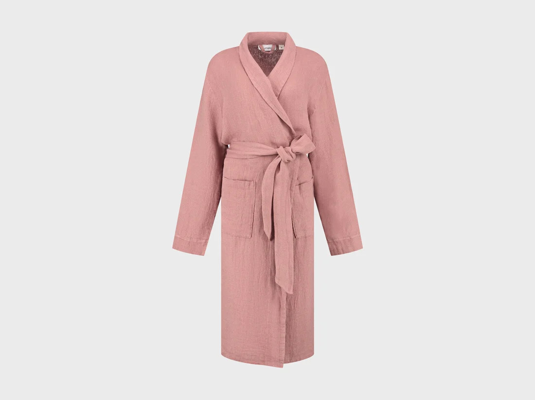 Kopalni plašč lan BLUSH ROSE