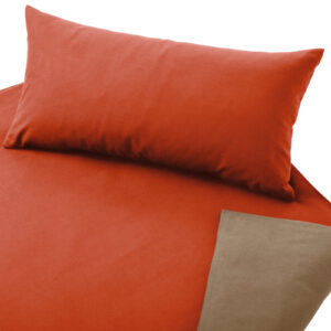 Otroška posteljnina FLANELA oranžna/pesek 100x135,40x60