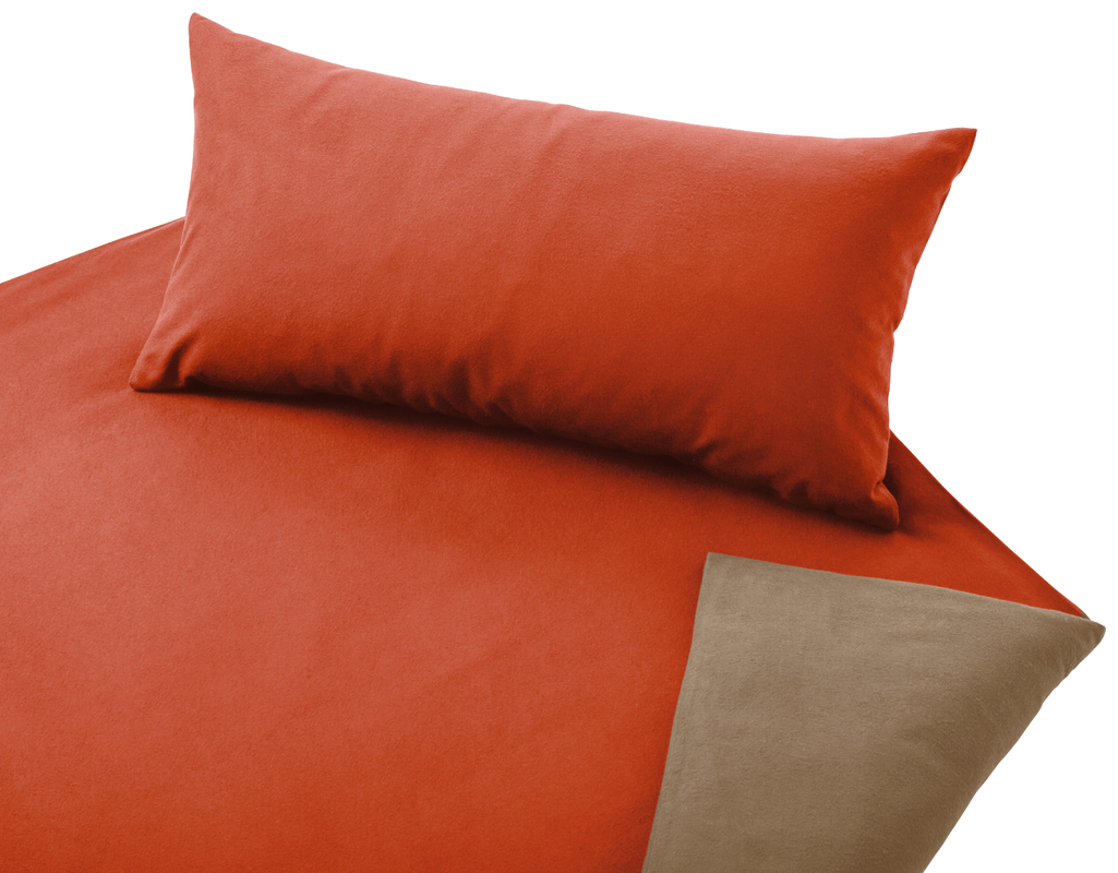 Otroška posteljnina FLANELA oranžna/pesek 100x135,40x60 Otroška posteljnina FLANELA oranžna/pesek 100x135,40x60