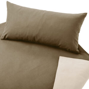 Otroška posteljnina FLANELA pesek/natur 100x135,40x60