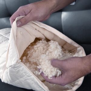 VOLNA Vzglavnik 40x60 iz eko bombaža, polnjen z volno VOLNA Vzglavnik 40x60 iz eko bombaža, polnjen z volno