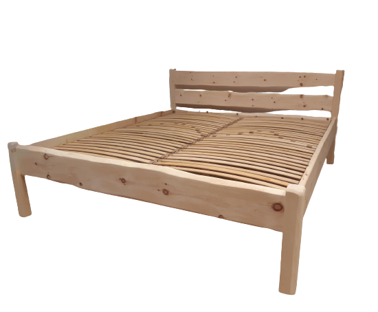 Lesena postelja iz cemprina, natur