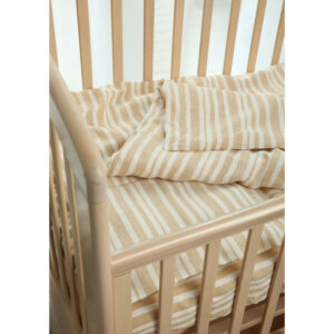 Otroška posteljnina 100% lan, črtasta 100x135 