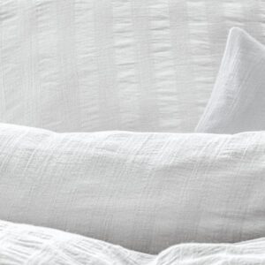 Posteljnina Crinkle bela smetana 140x200, 50x70 Posteljnina Crinkle bela smetana 140x200, 50x70