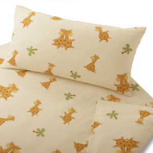 Otroška posteljnina FLANELA giraffe 100x135,40x60