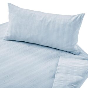 Posteljnina Crinkle hellblau 140x200, 50x70