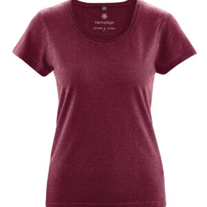 Ženska majica KR konoplja, bom. DH216 rioja