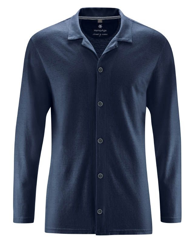 Moški zg. del pižame konoplja, bom. DH455 navy Moški zg. del pižame konoplja, bom. DH455 navy