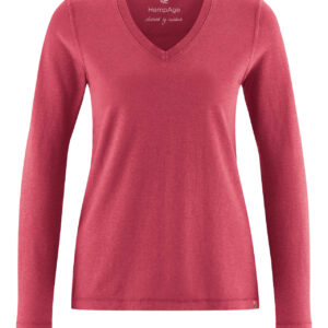 Ženski pulover konoplja, bom. DH658 barolo