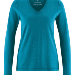 Ženski pulover konoplja, bom. DH658 lagoon