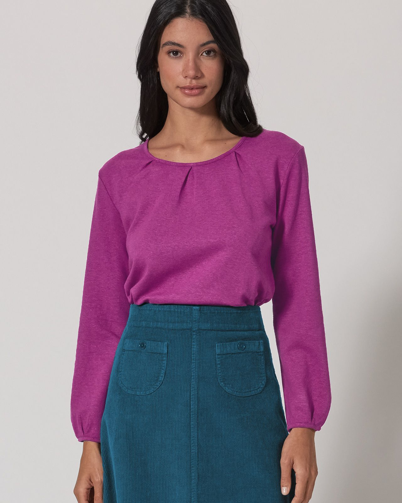 Ženski pulover konoplja, bom. DH672 violet S,M,L