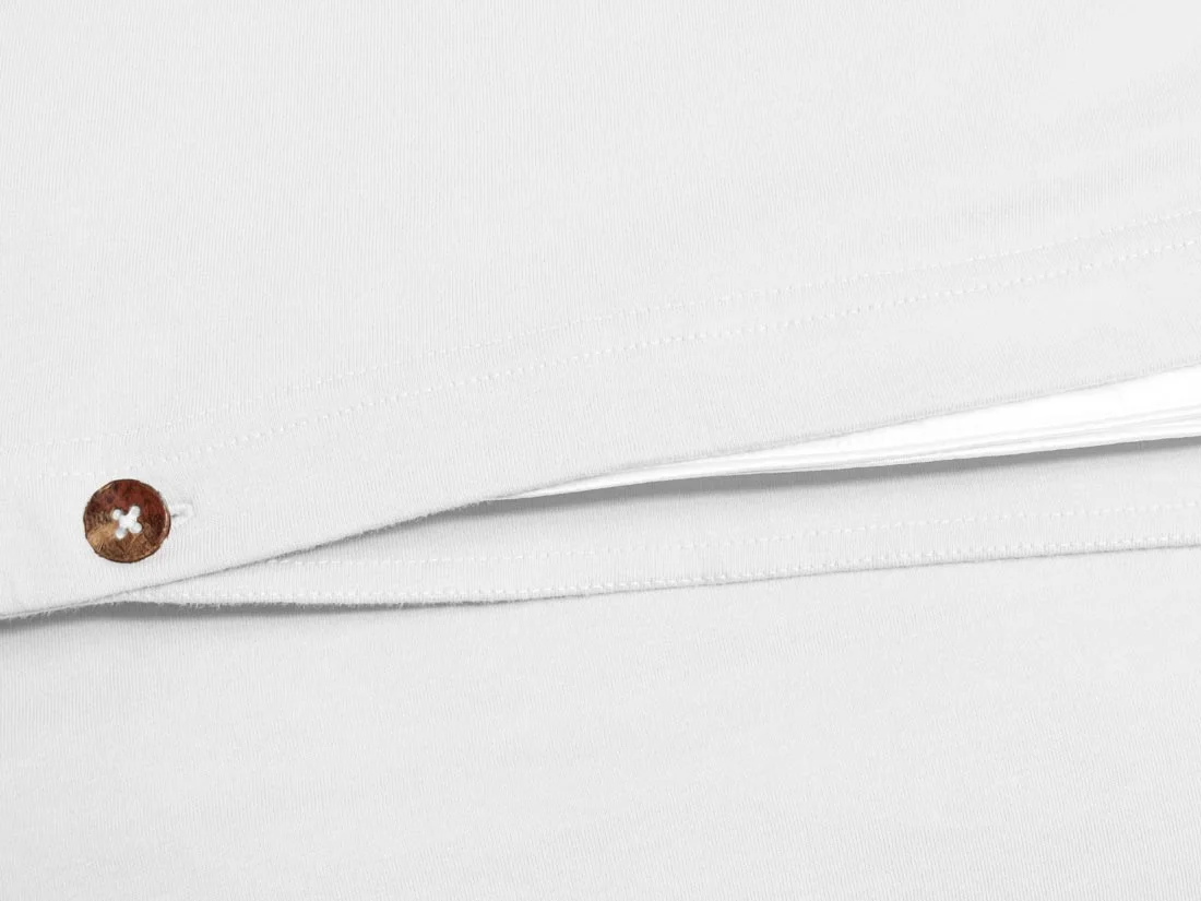 Otroška jersey posteljnina eko bombaž 100x135 BELA