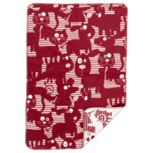 Odeja otroška eko bombaž RDEČA 75x100,100x150