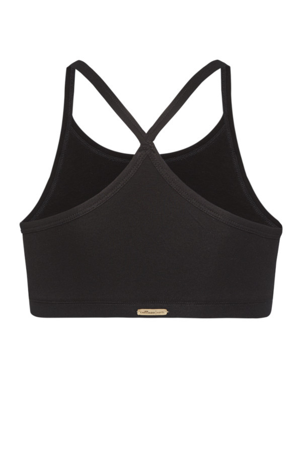 Eko Bombažni JogaTop Nedrček, brez žičke ČRN Eko Bombažni JogaTop Nedrček, brez žičke ČRN