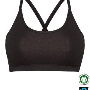 Eko Bombažni JogaTop Nedrček, brez žičke ČRN Eko Bombažni JogaTop Nedrček, brez žičke ČRN