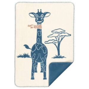 Odeja otroška eko bombaž Ž MODRA 75x100